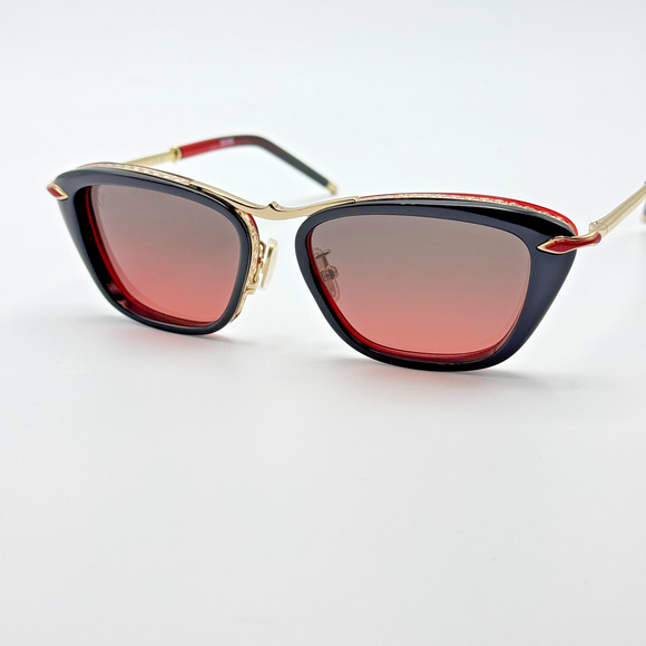 Christian Louboutin Sunglasses Dolly LB0022 05B Black Gold Frame Smoke Lens 56mm main image 9